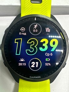 Б/в Смарт-годинник Garmin forerunner 965 carbon titanium bezel w. case and amp yell/black s 01-200941286