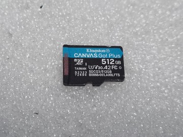 Б/в Карта пам'яті Kingston 512 gb microsdxc canvas go! plus uhs-i u3 v30 a2 class 10 01-200983625