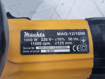 Б/в Кутова шліфмашина M?Chtz mag-12/1000 01-201041642