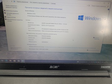 Б/в Ноутбук Acer 15/celeron n4020 ddr4/8gb ddr4/ssd 256 gb/*інтегрована 01-201102932