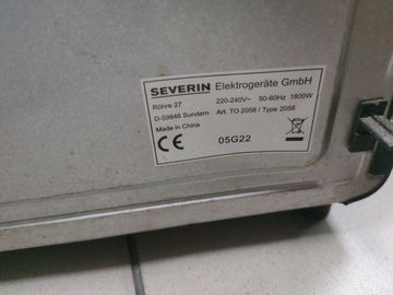 01-200524078: Severin to 2058