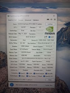 01-200542840: Acer 17/core i5-11400h ddr4/16gb ddr4/hdd *відсутній/ssd 512 gb/geforce rtx3050ti 4gb