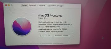 Б/у Ноутбук Apple macbook pro a1398 15,4" core i7 2.2ghz/ram16gb/ssd128gb/intel iris pro 01-200821297