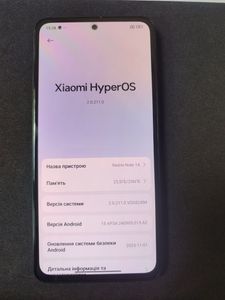 Б/в Мобільний телефон Xiaomi redmi note 14 8/256gb 01-200881423