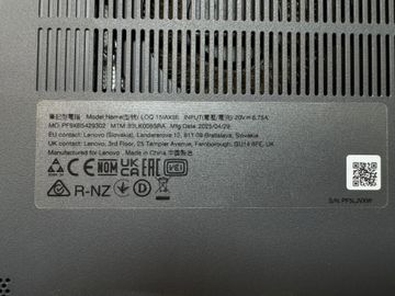 Б/в Ноутбук Lenovo 15/core i5-12450hx ddr5/16gb ddr5/ssd 512 gb/geforce rtx3050 6gb 01-200878884