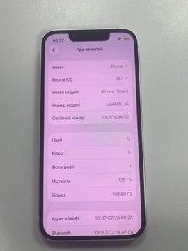 Б/в Мобільний телефон Apple iphone 13 mini 128gb 01-200940607
