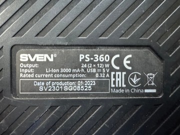 Б/в Акустика Sven ps-360 01-200954673