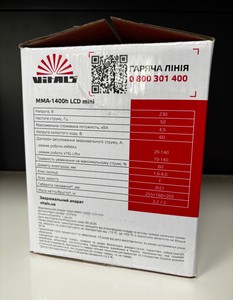 Б/в Зварювальний апарат Vitals mma-1400h lcd mini 16-000275448
