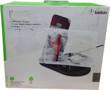 Б/в Бездротовий зарядний пристрій Belkin wiz001 3-in-1 wireless charger 01-200968485