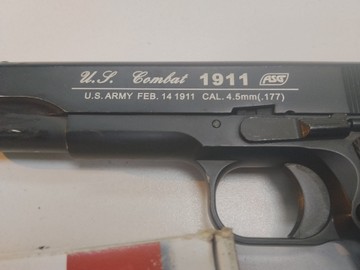 Б/в Пневматичний пістолет Asg 1911 us-c blowback 01-201105871
