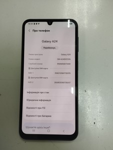 Б/у Мобільний телефон Samsung galaxy a24 sm-a245f 6/128gb 01-201140542