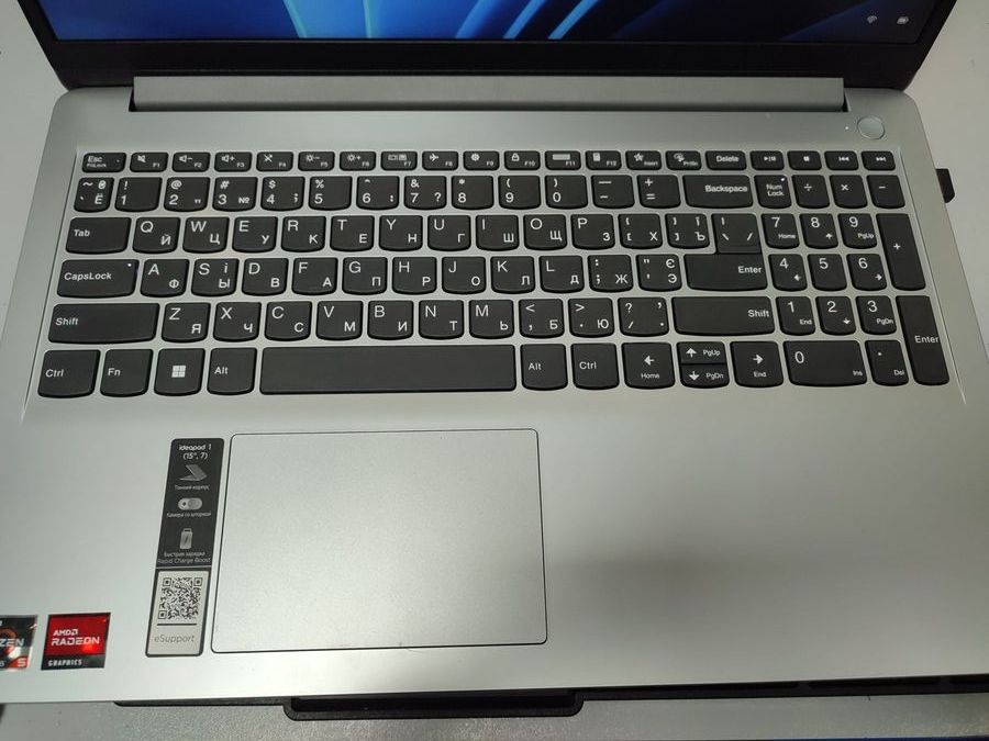 15/ryzen 5 5500u ddr4/8gb ddr4/hdd *відсутній/ssd 512 gb/*інтегрована