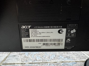Б/в Монітор Acer v223hq 01-201106785
