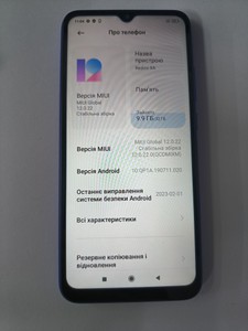 Б/в Мобільний телефон Xiaomi redmi 9a 2/32gb 01-201101640
