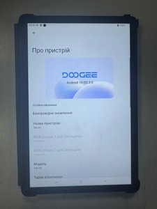 Б/в Планшет Doogee tab g6 6/256gb 01-201110416