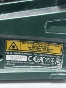 Б/в Лазерний нівелір Bosch pcl 10 set 01-200842377