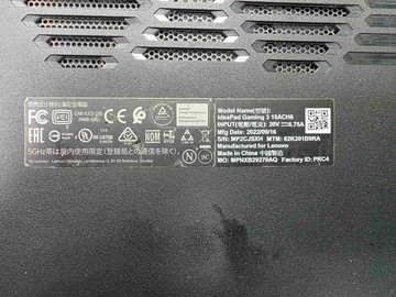 Б/у Ноутбук Lenovo 15/ryzen 5 5600h ddr4/8gb ddr4/hdd *відсутній/ssd 512 gb/geforce gtx1650 4gb 01-201008346
