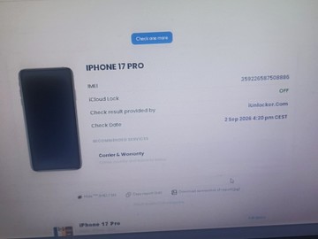 Б/в Мобільний телефон Apple iphone 17 pro 256gb 01-201131140