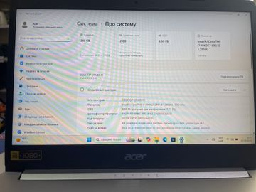 01-200619048: Acer 14/core i7-1065g7 ddr4/8gb ddr4/hdd *відсутній/ssd 256 gb/geforce mx350 2gb