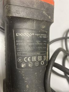 Б/в Кутова шліфмашина Dnipro-M gl-125s 01-200788336