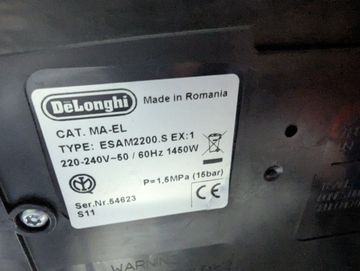 Б/в Кавоварка Delonghi caffe venezia esam 2200.s 01-200914485