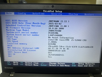 Б/в Ноутбук Lenovo 14/core i5 5200u ddr3/8gb ddr3/hdd *відсутній/ssd 256 gb/*інтегрована 01-200954263
