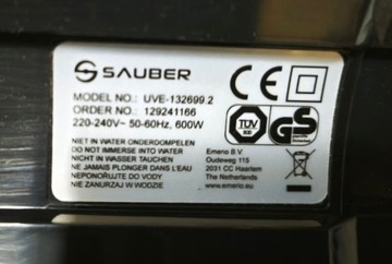 Б/в Пилосос Sauber uve-132699.1 01-200966083