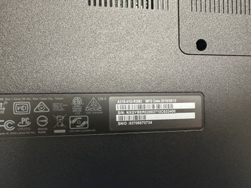 Б/в Ноутбук Acer 15/ryzen 5 2500u ddr4/6gb ddr3/hdd 1000 gb/ssd 128 gb/radeon 530 2gb 01-201002847