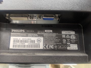Б/у Монитор Philips 223v5l 01-201002972