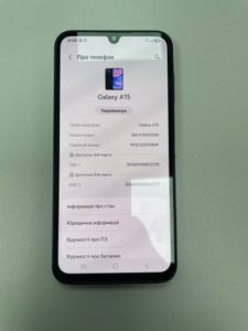 Б/в Мобільний телефон Samsung galaxy a15 sm-a155f 4/128gb 01-201027964