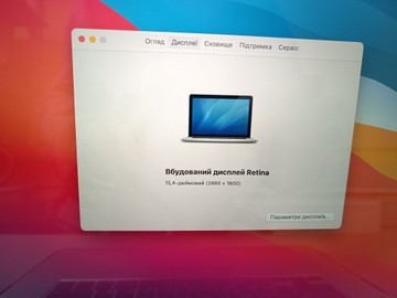 Б/в Ноутбук Apple macbook pro a1398 15,4" core i7 2,8ghz/ram16gb/ssd512gb/intel iris pro 01-201154926