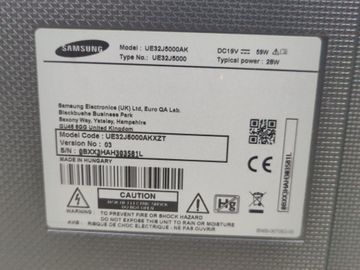 01-200576592: Samsung ue32j5000