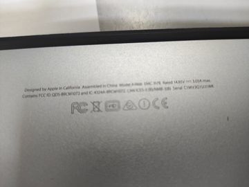 01-200789702: Apple macbook air a1466 2017 13,3" core i5 1,8ghz/ram8gb/ssd256gb/intel hd graphics 6000