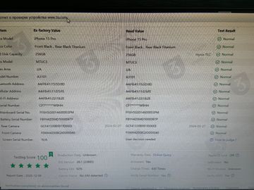 Б/в Мобільний телефон Apple iphone 15 pro 256gb 01-200809792