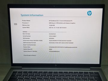 Б/в Ноутбук Hp 13/ryzen 5 pro 6650u ddr5/16gb ddr5/hdd *відсутній/ssd 256 gb/*інтегрована 01-200819749