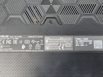 Б/в Ноутбук Asus 15/core i7-10870h ddr4/8gb ddr4/ssd 512 gb/geforce gtx1650ti 4gb 01-200861501