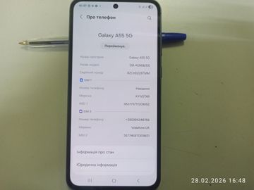 Б/у Мобильный телефон Samsung galaxy a55 5g sm-a556b 8/128gb 01-200888919