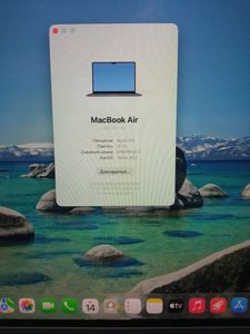 Б/в Ноутбук Apple macbook air 13.6/ m2 / ram 16gb/ ssd 256gb/ gpu 8 core 01-200889094