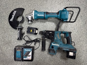 Б/в Набір електроінструментів Makita dga901+ dhr 280 + 2акб 5ah зп 01-200972400