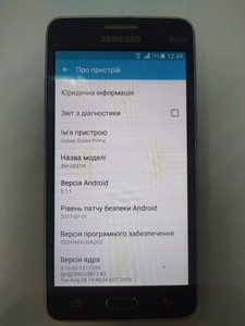 Б/в Мобільний телефон Samsung g531h galaxy grand prime 01-201024304