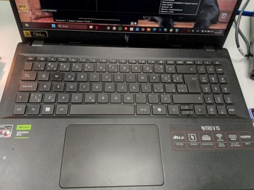 Б/в Ноутбук Acer 15/ryzen 5 7535hs ddr5/16gb ddr5/ssd 500 gb/geforce rtx2050 4gb 01-201063701