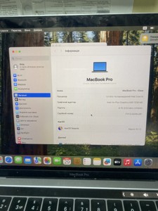 Б/в Ноутбук Apple macbook pro 2019 a2159 13,3" core i5 1,4ghz/ram 8gb/ssd 128gb/intel iris plus graphics 645 01-201093236