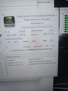 Б/в Ноутбук Asus 15/ryzen 7 7435hs ddr5/16gb ddr5/ssd 512 gb/geforce rtx4050 6gb 01-201105165