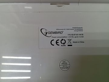 Б/в Бездротова клавіатура Gembird kb-bt-001-w-de 01-200772746