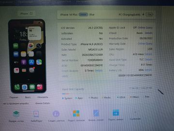 Б/в Мобільний телефон Apple iphone 14 plus 256gb esim 01-200795795