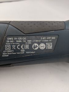 Б/в Кутова шліфмашина Bosch gws 19-125 cie professional 01-200833844