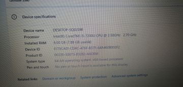 Б/у Ноутбук Dell 15/core i5 7200u ddr3/8gb ddr3/hdd 120 gb/ssd *відсутній/*інтегрована 01-200914131