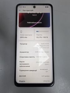 Б/в Мобільний телефон Oppo a5x 4/128gb 01-200920278