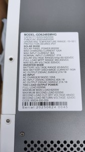 Б/у Гибридный инвертор Solar Inverter gd6248smhg 01-200933638