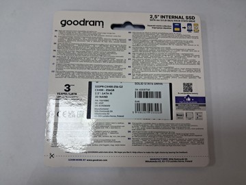 Б/в Ssd накопичувач Goodram cx400 gen.2 256 gb 01-200906755